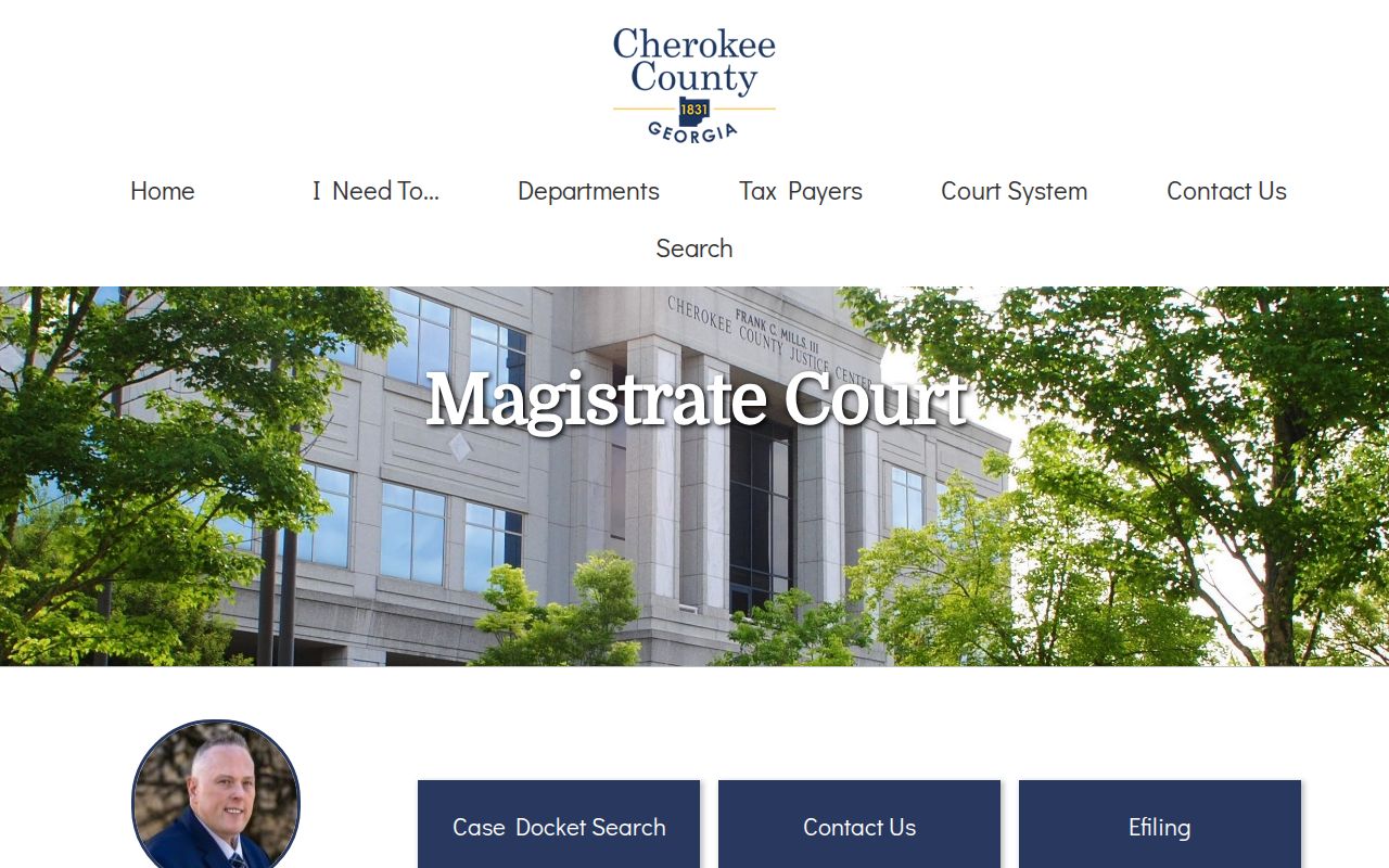 Cherokee County Courts Magistrate bail and jail release information