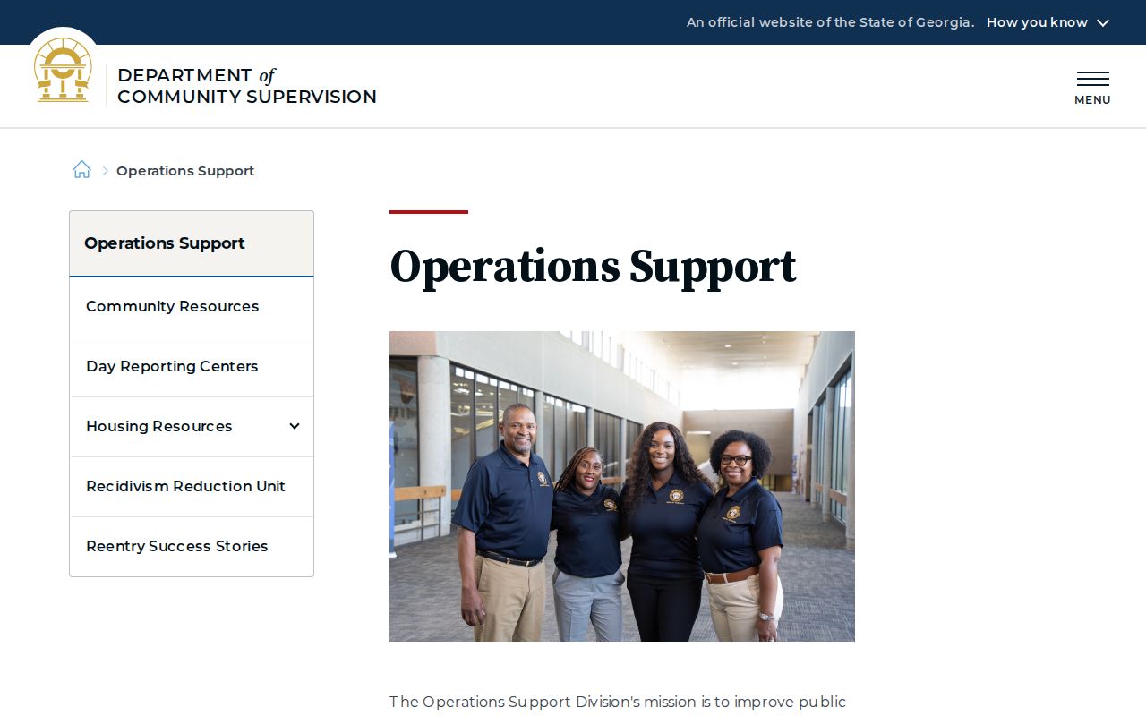 Georgia DCS reentry support for Cherokee County post-release supervision