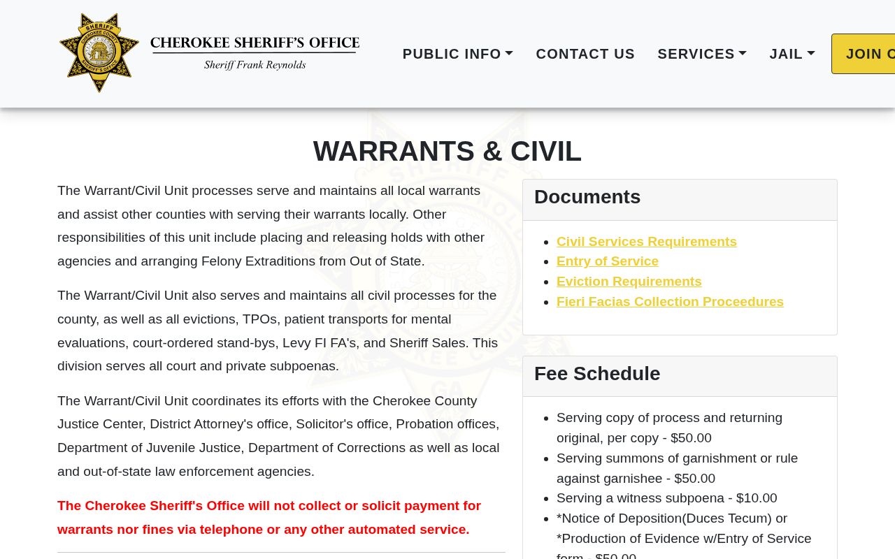 Cherokee County holds and transfers in a 72-hour release check