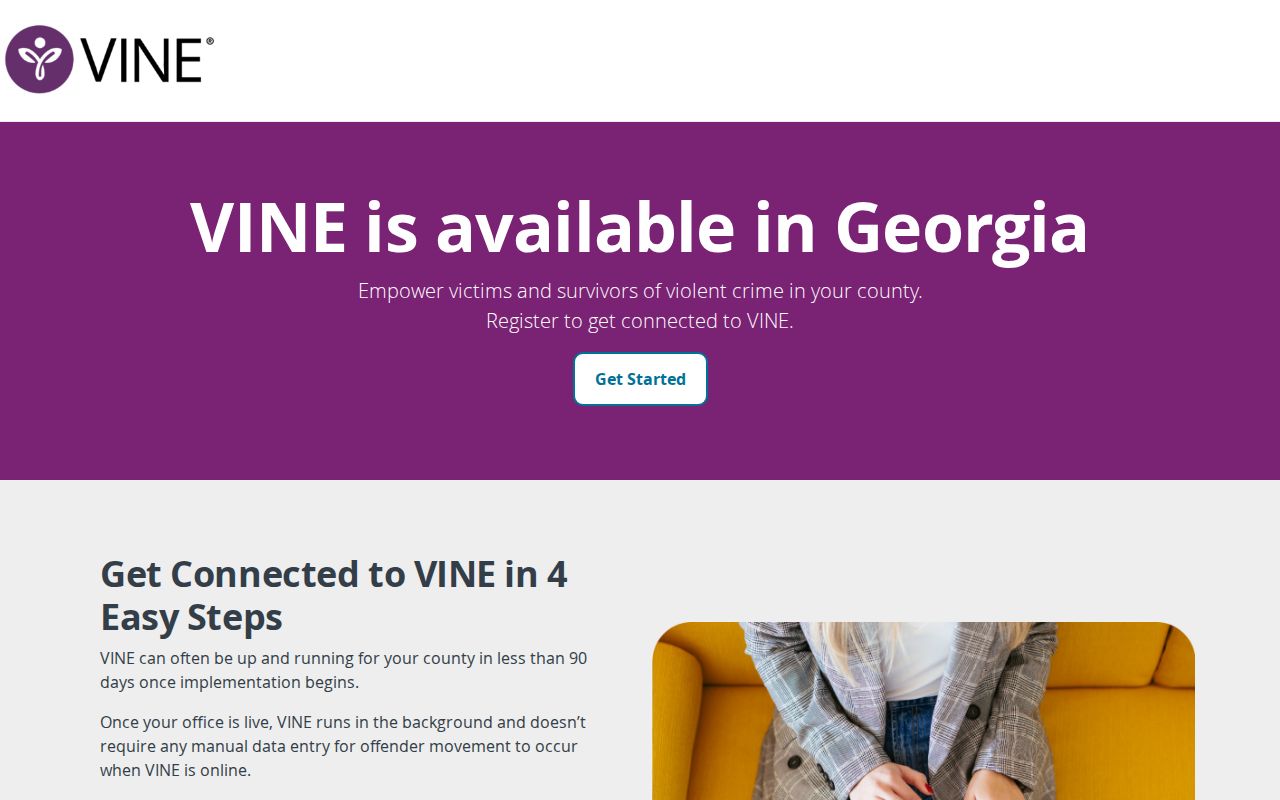 Georgia VINELink information for Cherokee County release notifications